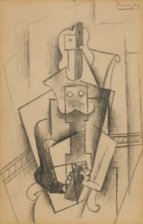 Pablo Picasso.Femme tenant un journal - photo 1