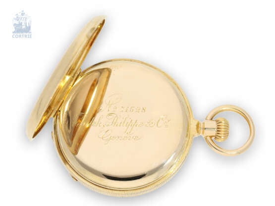 Taschenuhr: besonders frühes Patek Philippe Ankerchronometer in der äußerst seltenen Qualität "EXTRA", No.71528, ca.1883 - Foto 3