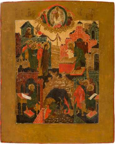 A LARGE ICON SHOWING THE PRESENTATION OF CHRIST TO THE TEMPLE - фото 1