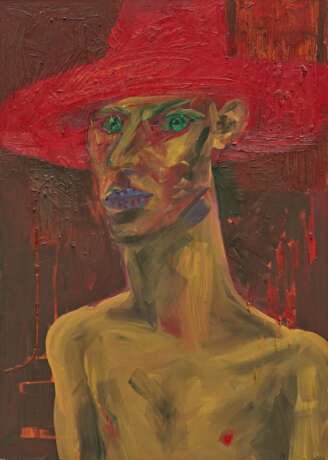 Rainer Fetting. Self with Red Hat - Foto 1