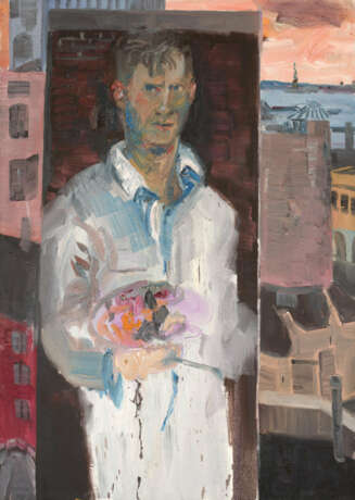 Rainer Fetting.Self Portrait at Greenwich Street (N.Y.) - photo 1