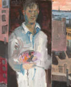 Rainer Fetting. Rainer Fetting.Self Portrait at Greenwich Street (N.Y.)