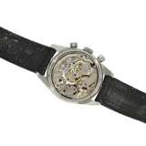 Armbanduhr: Heuer-Rarität, Carrera-Chronograph mit schwarzem Tritium-Zifferblatt, Ref. 3647, ca. 1965 - photo 2