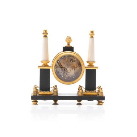 Miniature cylinder clock in the Empire style - photo 3