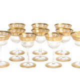 St. Louis set of liqueur glasses and champagne glasses 'Thistle Gold' - photo 1