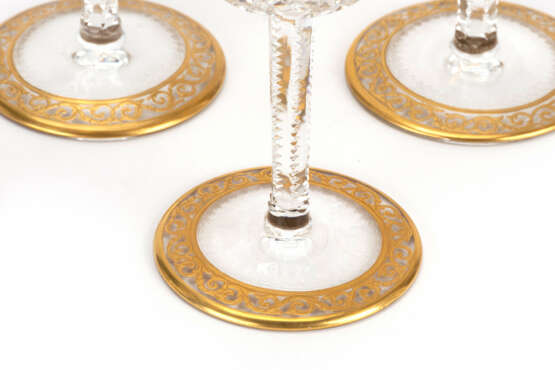 St. Louis set of liqueur glasses and champagne glasses 'Thistle Gold' - photo 3