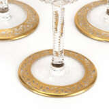 St. Louis set of liqueur glasses and champagne glasses 'Thistle Gold' - фото 3