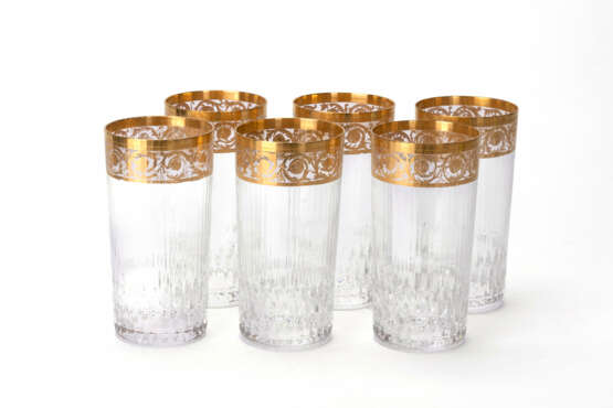 St. Louis set of highball glasses 'Thistle Gold' - photo 2