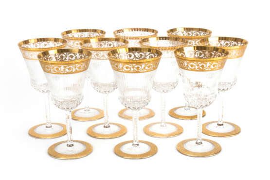 St. Louis set of wine glasses 'Thistle Gold' - фото 1