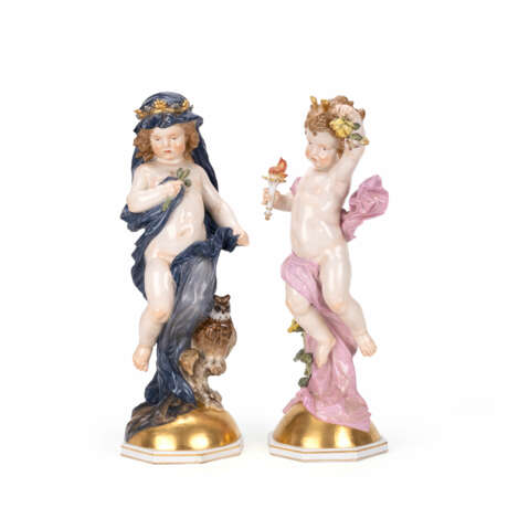 Meissen figurine allegories 'The Day' and 'The Night' - фото 1