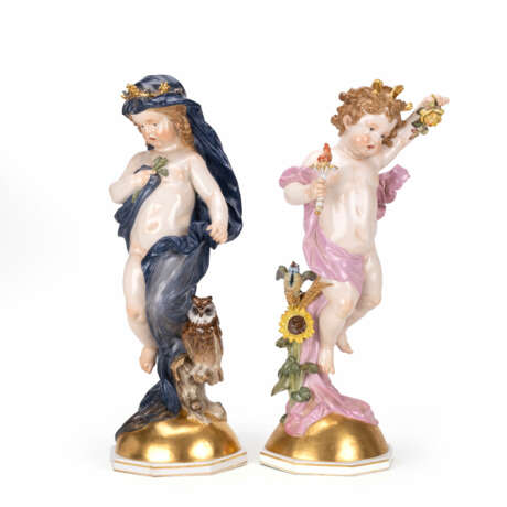 Meissen figurine allegories 'The Day' and 'The Night' - photo 2