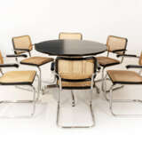 Thonet dining set with dining table 'S1052' and six cantilever chairs 'S64', design Marcel Breuer - photo 3