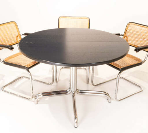 Thonet dining set with dining table 'S1052' and six cantilever chairs 'S64', design Marcel Breuer - photo 5