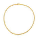 Braided gold necklace - фото 1