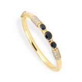 Gübelin sapphire and diamond bangle - photo 1