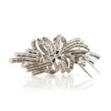 Sapphire diamond brooch - photo 3