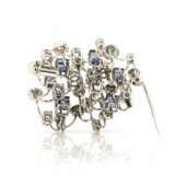 Sapphire diamond brooch - photo 2