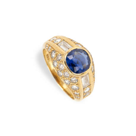 Sapphire diamond ring - фото 3