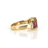 Rubellite diamond ring - фото 3