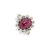 Ruby diamond ring - фото 1