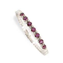 Ruby and diamond bracelet