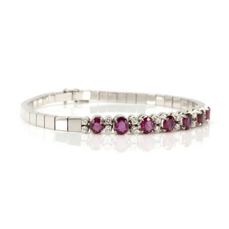 Ruby and diamond bracelet - photo 2