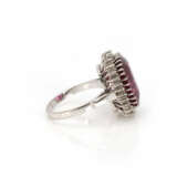 Tourmaline diamond ring - photo 2