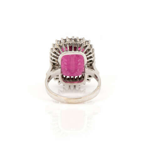 Tourmaline diamond ring - photo 3