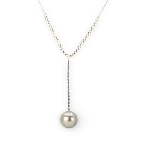 Gübelin diamond necklace with Tahitian pearl - фото 2