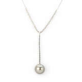 Gübelin diamond necklace with Tahitian pearl - фото 2