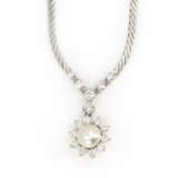 Diamond pearl necklace - photo 2