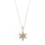 Necklace with diamond star pendant - photo 1