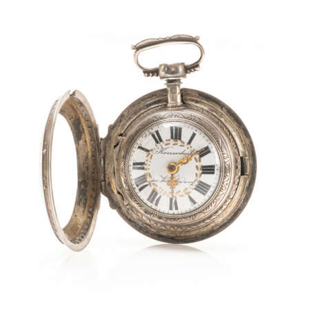 Joseph Krumhuber in Vorchdorf verge pocket watch with overcase - photo 2