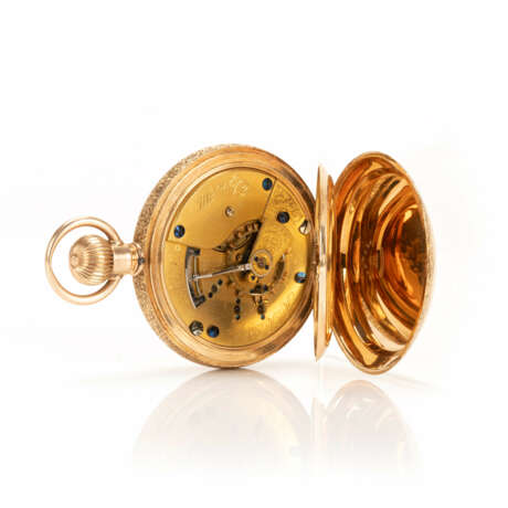 Elgin Natl. Watch Co. red gold savonnette - photo 3