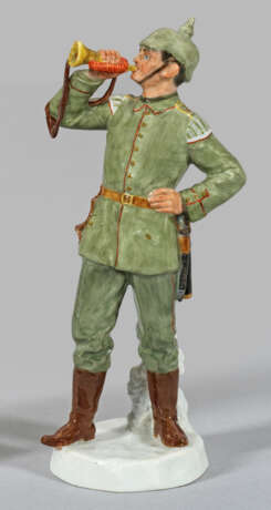 Seltene Meissen Figur eines Soldaten - photo 1