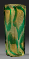 "Macchie ambra verde"-Vase von Archimede Seguso