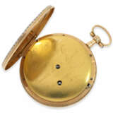 Taschenuhr: exquisite und sehr seltene Gold/Emaille-Taschenuhr mit springender Zentralsekunde, Roux, Bordier, Roman & Cie, Geneva No.5193, gefertigt für den chinesischen Markt - фото 4