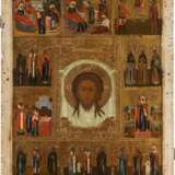 A MONUMENTAL ICON SHOWING THE MANDYLION AND SELECTED SAINTS - photo 1