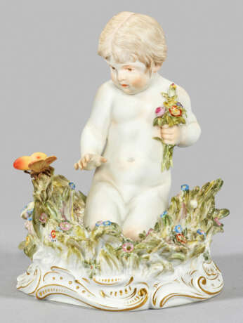 Seltene Meissen Figur "Kind mit Schmetterling" - фото 1