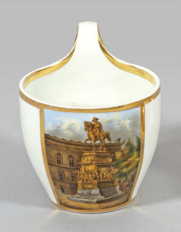 Große Biedermeier-Ziertasse mit "Reiterdenkmal Friedrich II. - photo 1