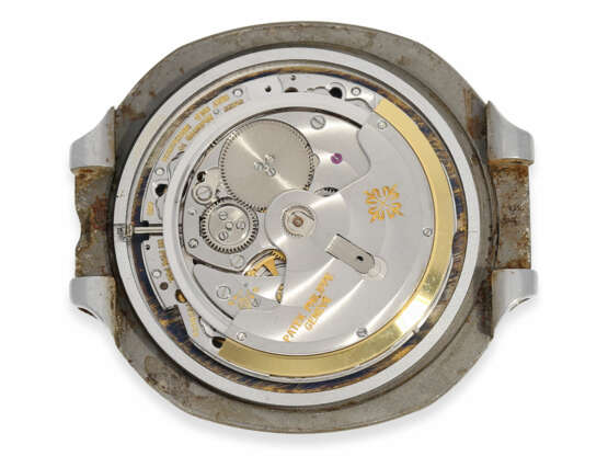 Armbanduhr: vintage Patek Philippe Rarität, Ref. 3700/1, Nautilus Jumbo mit Originalbox, aus 1. Hand, ca. 1979 - photo 5