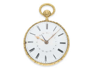 Taschenuhr: äußerst rare Lepine, früheste uns bekannte Taschenuhr von Vacheron & Constantin mit Repetition und Datum, No. 33761, ca. 1830