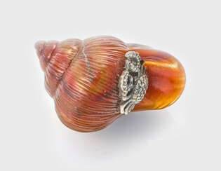 Achat-Schnecke mit Diamant-Krebs im Stil von Fabergé