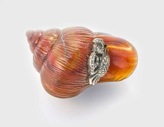 Achat-Schnecke mit Diamant-Krebs im Stil von Fabergé - фото 1