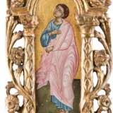TWO ICONS FROM A CHURCH ICONOSTASIS SHOWING THE MOTHER OF GOD AND ST. JOHN FROM A CRUCIFIXION - фото 3