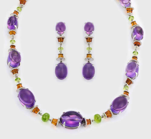 Repräsentatives Amethyst-Parure im Stil von BVLGARI - photo 1