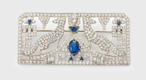 Diamant-Brosche im Cartier-Stil der 1920er Jahre - photo 1