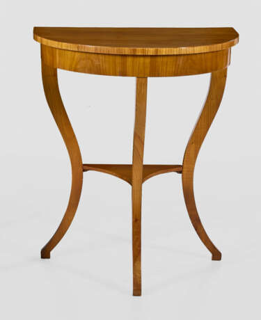 Biedermeier Demilune-Konsoltisch - photo 1