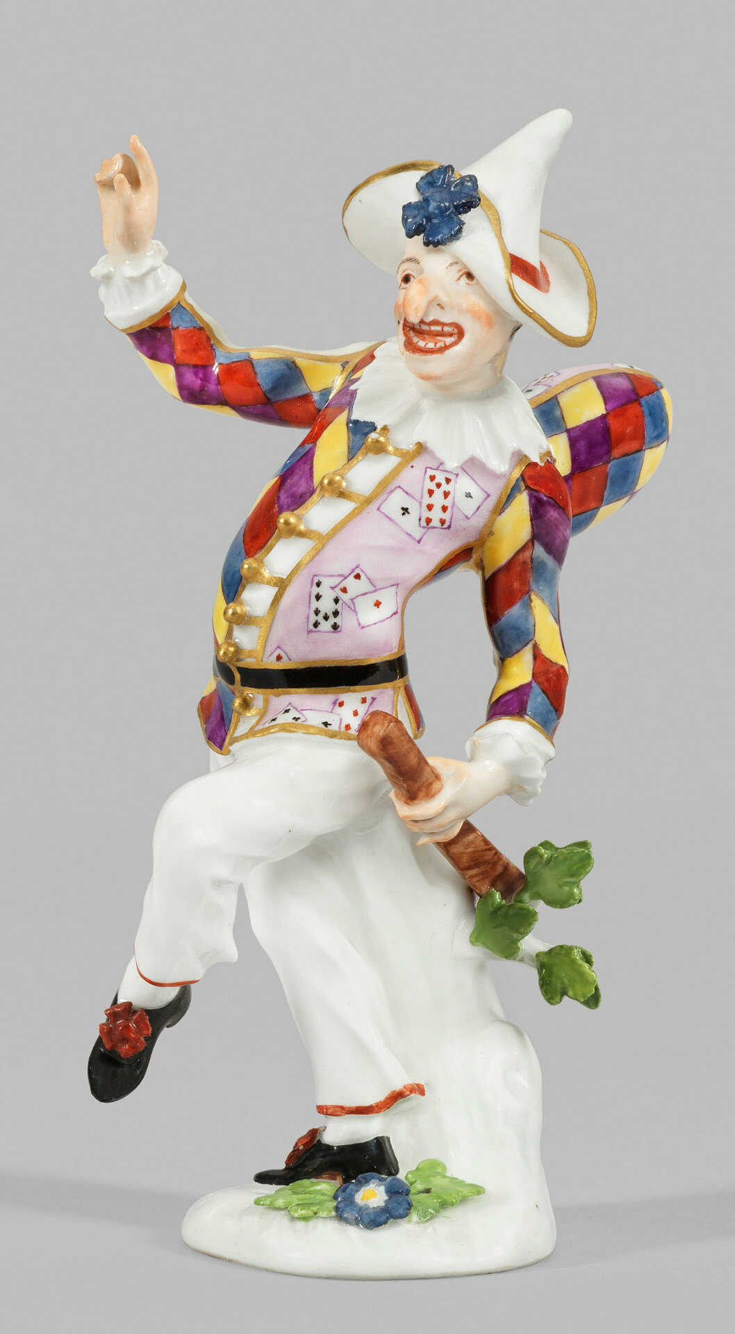 Seltene Meissen Komödiantenfigur "Pulcinella"