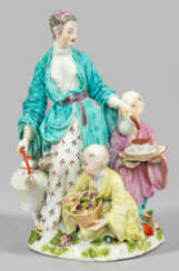 Meissen Figurengruppe "Japanerin mit Teekanne